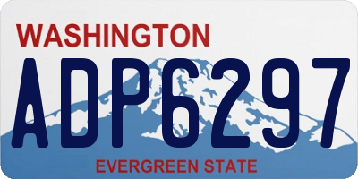 WA license plate ADP6297