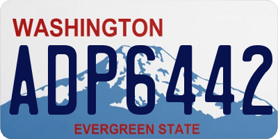 WA license plate ADP6442