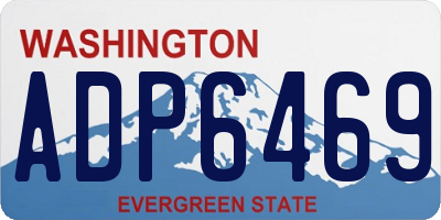 WA license plate ADP6469