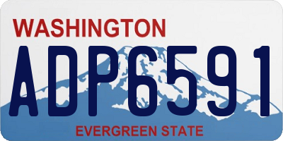 WA license plate ADP6591