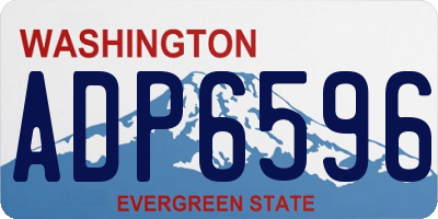WA license plate ADP6596