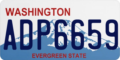 WA license plate ADP6659