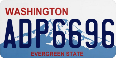 WA license plate ADP6696