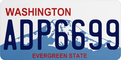 WA license plate ADP6699