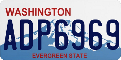 WA license plate ADP6969