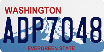 WA license plate ADP7048