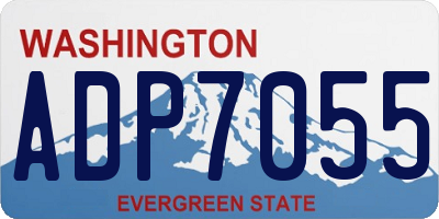 WA license plate ADP7055