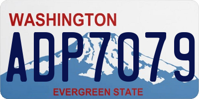 WA license plate ADP7079