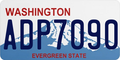 WA license plate ADP7090