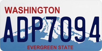 WA license plate ADP7094