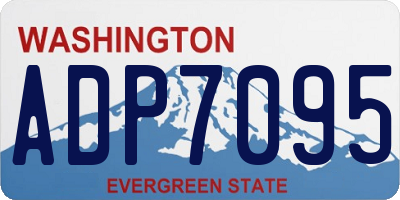 WA license plate ADP7095