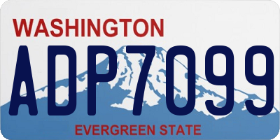 WA license plate ADP7099