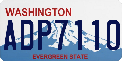 WA license plate ADP7110