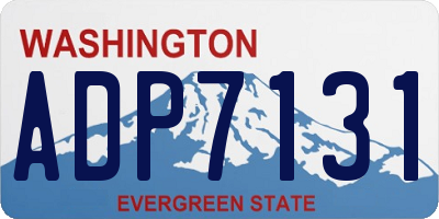 WA license plate ADP7131