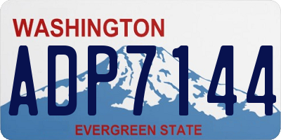 WA license plate ADP7144