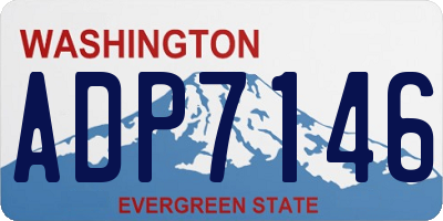 WA license plate ADP7146