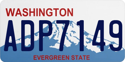 WA license plate ADP7149