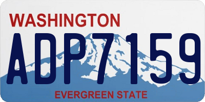 WA license plate ADP7159