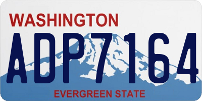 WA license plate ADP7164