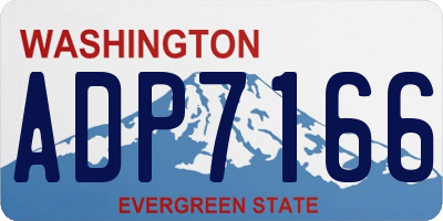 WA license plate ADP7166