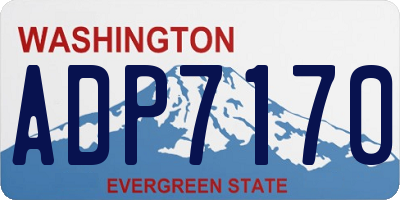 WA license plate ADP7170