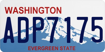 WA license plate ADP7175