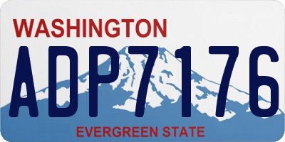 WA license plate ADP7176