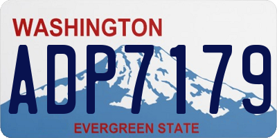 WA license plate ADP7179