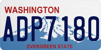 WA license plate ADP7180