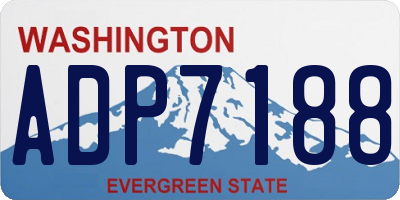 WA license plate ADP7188