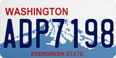 WA license plate ADP7198