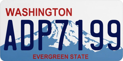 WA license plate ADP7199