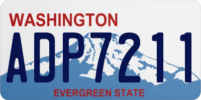 WA license plate ADP7211