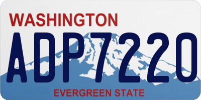 WA license plate ADP7220