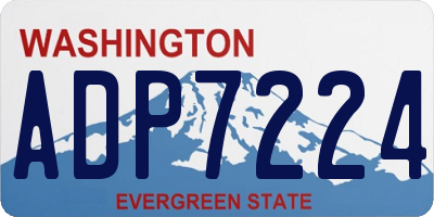 WA license plate ADP7224