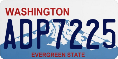 WA license plate ADP7225