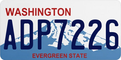 WA license plate ADP7226