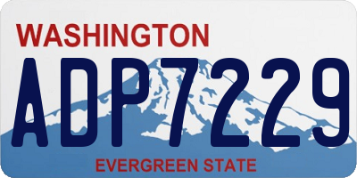 WA license plate ADP7229