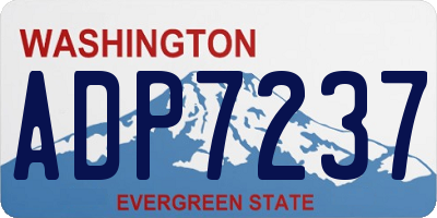 WA license plate ADP7237