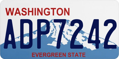 WA license plate ADP7242