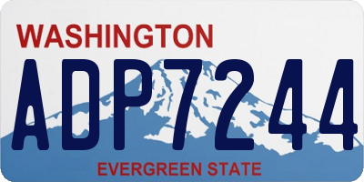 WA license plate ADP7244