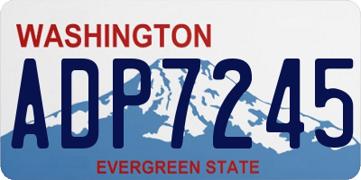 WA license plate ADP7245