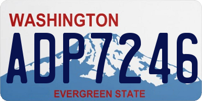 WA license plate ADP7246
