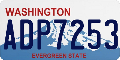 WA license plate ADP7253