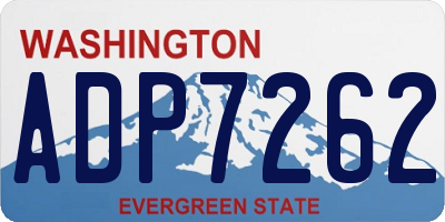 WA license plate ADP7262