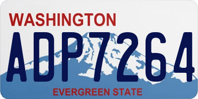 WA license plate ADP7264