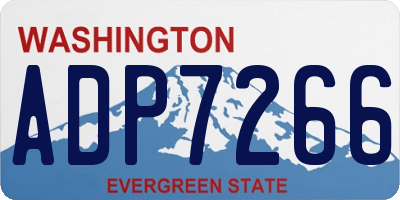 WA license plate ADP7266