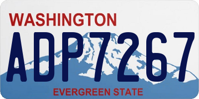 WA license plate ADP7267
