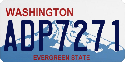 WA license plate ADP7271