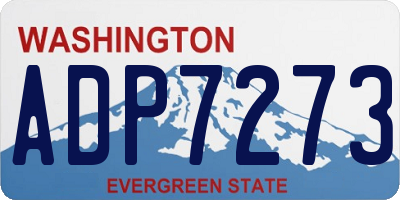 WA license plate ADP7273